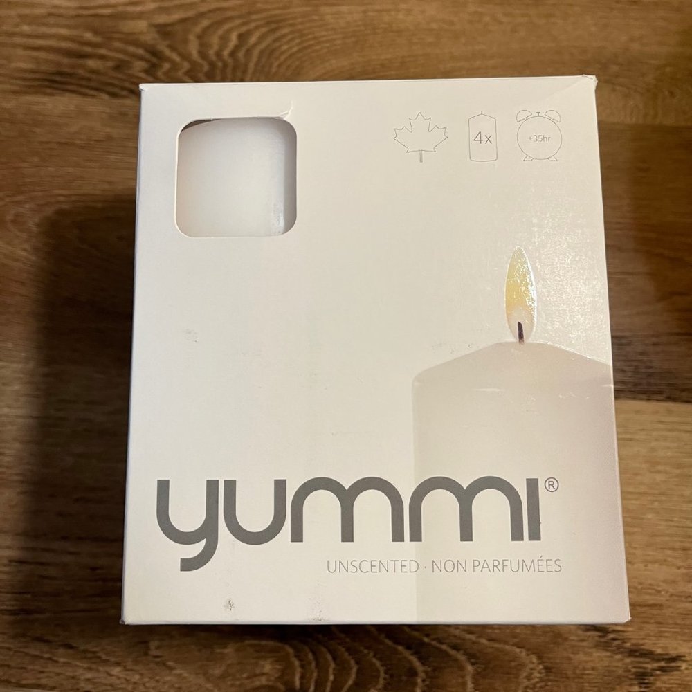 🕯️ Set of 4 Unscented White Pillar Candles 5" Tall Wedding Bridal Party Decor